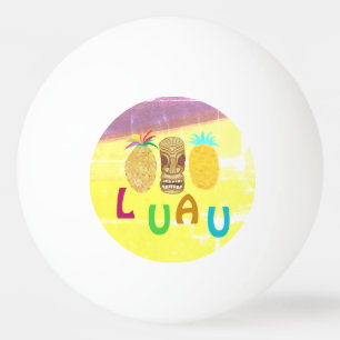 Bolinha De Ping Pong Luau de Tiki de Abacaxi de Verão