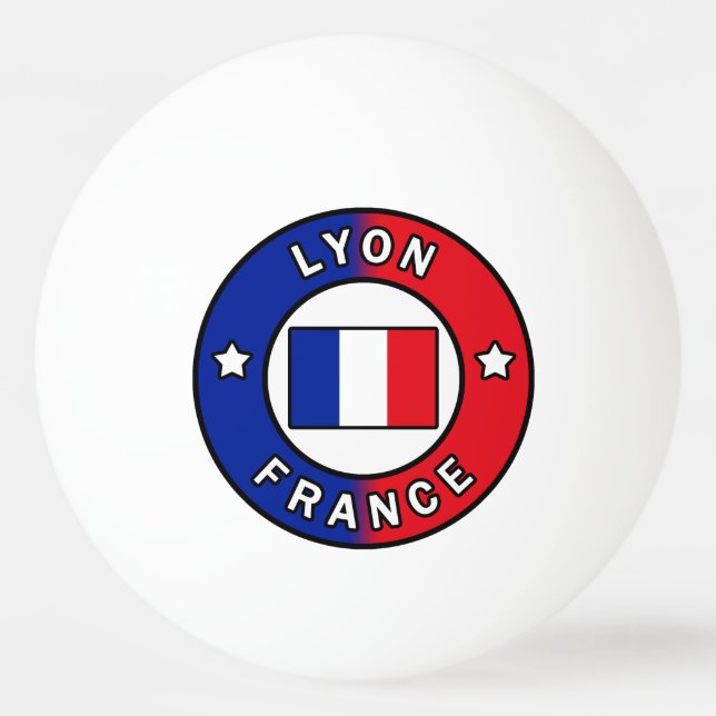 Bolinha De Ping Pong Lyon França (Frente)