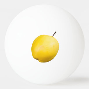 Bolinha De Ping Pong Maçã Solteiro amarela