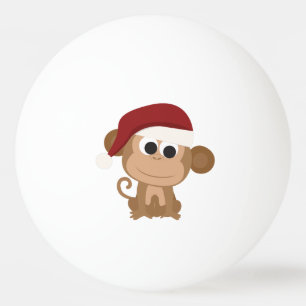 Bolinha De Ping Pong Macaco papai noel