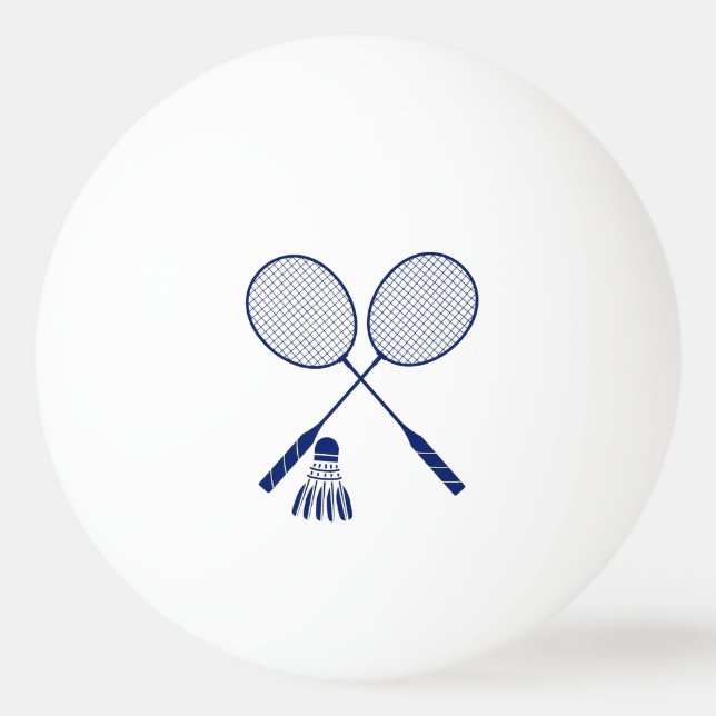 Bolinha De Ping Pong Malhas de Badminton Mínimas Shuttlecock Birdie Blu (Frente)