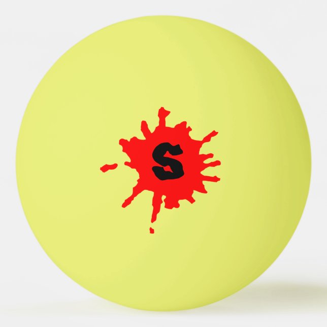 Bolinha De Ping Pong Mancha de Tinta (Frente)