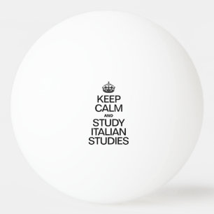 BOLINHA DE PING PONG MANTENHA ESTUDOS CALMOS E DO ESTUDO INTALIAN
