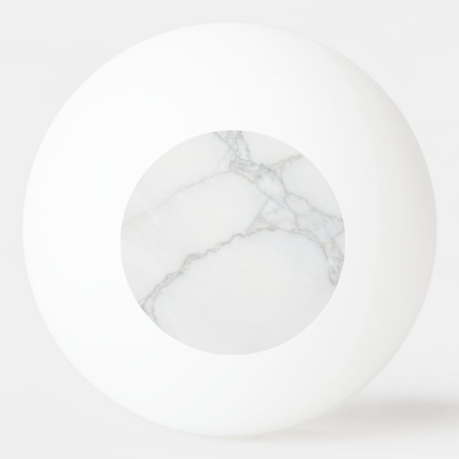 Bolinha De Ping Pong Mármore Branco (Frente)
