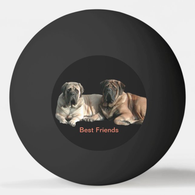 Bolinha De Ping Pong Mastiff beste Freunde (Frente)
