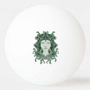 Bolinha De Ping Pong Medusa Gorgo Cobra Gorgon Monstro Mitologia Grega