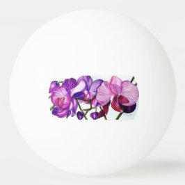 Bolinha De Ping Pong Mesa de Ping Pong Flor de Orquídea Roxa Elegante