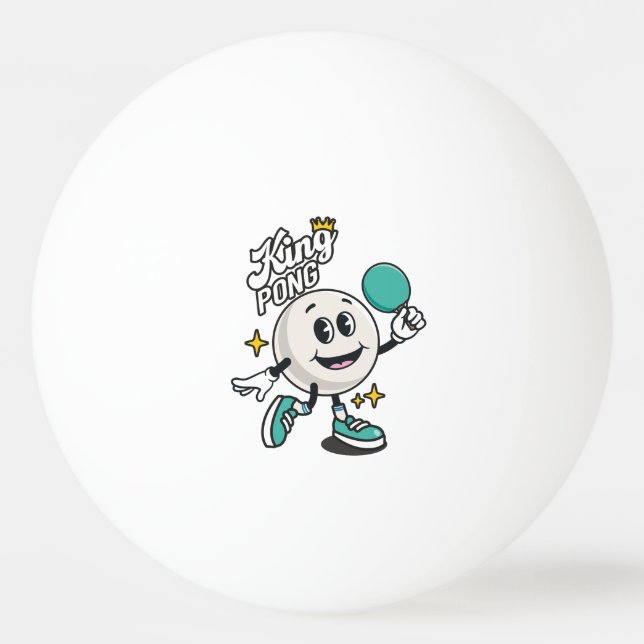 Bolinha De Ping Pong Mesa King Pong - tênis (Frente)