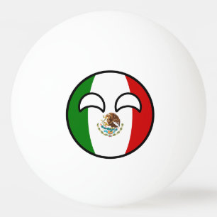 Bolinha De Ping Pong México Geeky de tensão engraçado Countryball