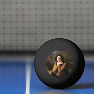 Bolinha De Ping Pong Mignon Innocence of Adolescent Girl, Bouguereau