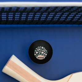 Bolinha De Ping Pong Modern Pink Wildflowers Pattern