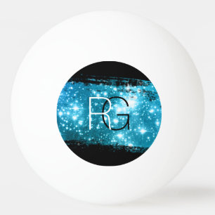 Bolinha De Ping Pong Monograma Branco e Preto, Stardust Bruske