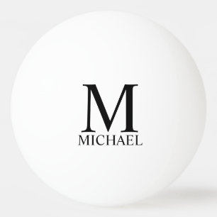 Bolinha De Ping Pong Monograma Clássico Personalizado e Ping Pong B