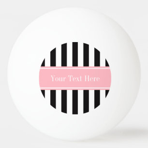 Bolinha De Ping Pong Monograma do nome cor-de-rosa com faixa branca pre