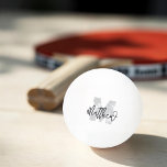 Bolinha De Ping Pong Monograma Moderno Legal Grunge Adicionar Seu Nome<br><div class="desc">Adicione seu monograma e nome. Esta design é eterno,  moderna e grandiosa.</div>