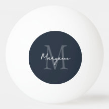 Monograma Moderno Nome Azul