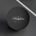 Bolinha De Ping Pong Monograma Personalizado Único de Nomes Preto e Bra<br><div class="desc">Design de Monograma Personalizado de Nome Preto e Branco Único para qualquer pessoa.</div>