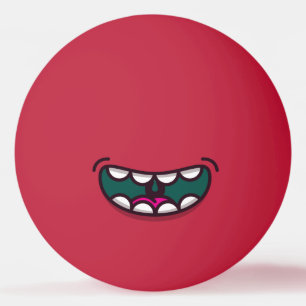 Bolinha De Ping Pong Monstro da Boca Engraçado.