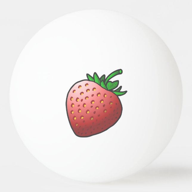 Bolinha De Ping Pong Morango (Frente)