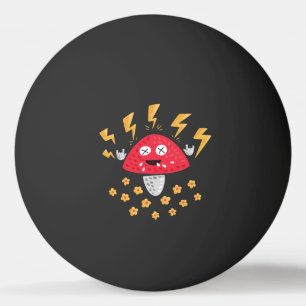 Bolinha De Ping Pong Moshroom Rockstar - Fungo Punky do Metal