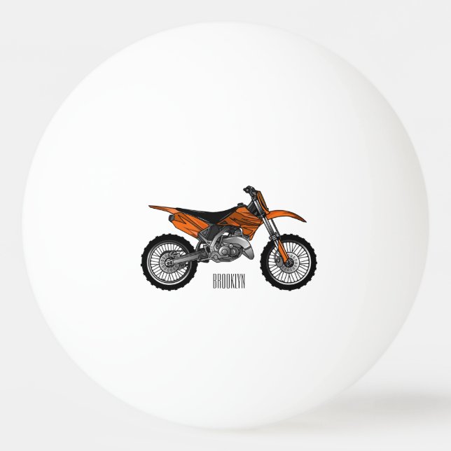 Bolinha De Ping Pong Moto fora-de-estrada/desenho animado (Frente)