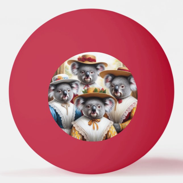 Bolinha De Ping Pong Mulheres Pequenas da Koala (Frente)