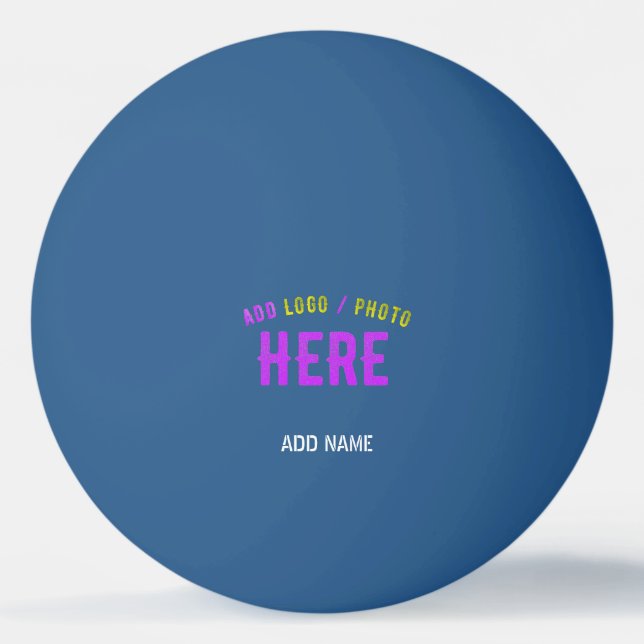 BOLINHA DE PING PONG NA MODA MODERNO PERSONALIZÁVEL AZUL VERIFICADO COM (Frente)