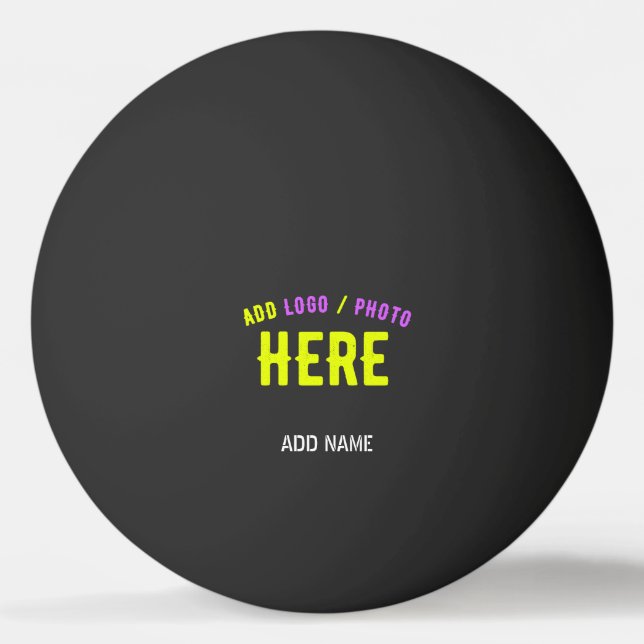 BOLINHA DE PING PONG NA MODA MODERNO PERSONALIZÁVEL NEGRO VERIFICADO CO (Frente)