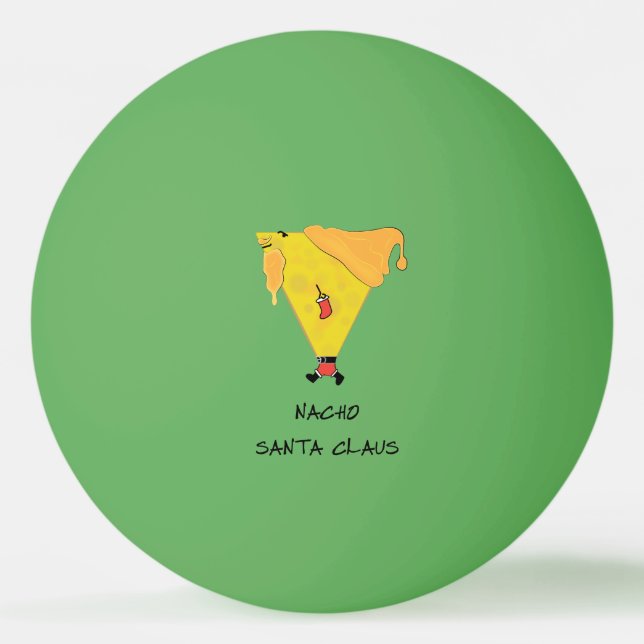 Bolinha De Ping Pong Nacho Santa Claus (Frente)