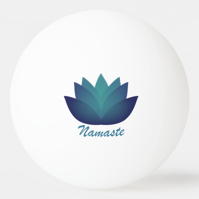 Bolinha De Ping Pong Namaste Lotus Flower (Frente)