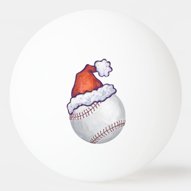 Bolinha De Ping Pong Natal do Baseball (Verso)