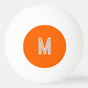 Bolinha De Ping Pong neon laranja - adicionar monograma