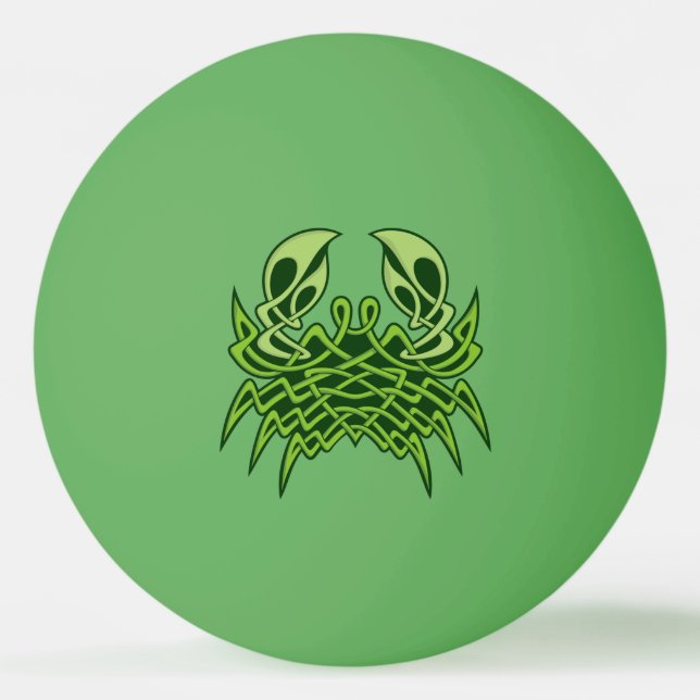 Bolinha De Ping Pong Nó Celular Verde Caranguejo (Frente)