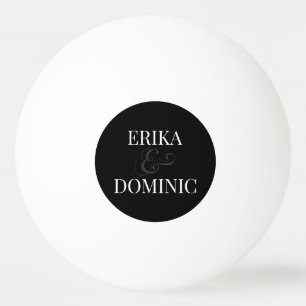 Bolinha De Ping Pong Noiva Branca Preta Personalizada e Casamento Secun