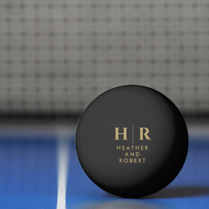 Bolinha De Ping Pong Noiva Personalizada do Monograma e Pong de Cerveja