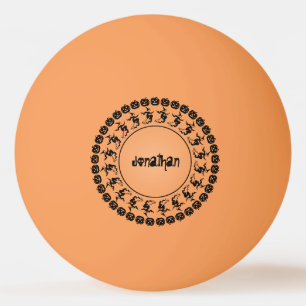 Bolinha De Ping Pong Nome: Black/Orange Halloween Iconic Silhouettes