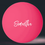 Bolinha De Ping Pong Nome do Monograma de Script Moderno Personalizado<br><div class="desc">Este design pode ser personalizado na área fornecida pela alteração da foto e/ou do texto. Ou pode ser personalizado clicando em Personalizar este Modelo e, em seguida, escolhendo o clique para personalizar mais a opção e excluir ou alterar a cor do plano de fundo, adicionar texto, alterar a cor ou...</div>
