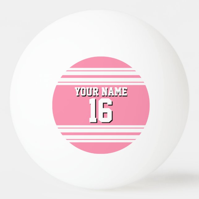 Bolinha De Ping Pong Nome do Número Personalizado da Jersey do Flamingo (Frente)