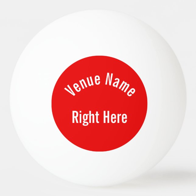Bolinha De Ping Pong Nome feito sob encomenda (Frente)