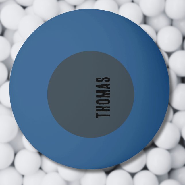 Bolinha De Ping Pong Nome Mínimo Personalizado da Cinza de Carvão (Criador carregado)