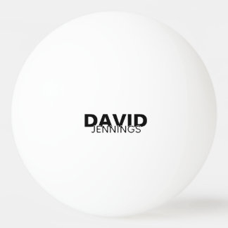 Bolinha De Ping Pong Nome ou logotipo personalizado mínimo