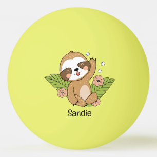 Bolinha De Ping Pong Nome Personalizado da Largura do Bebê