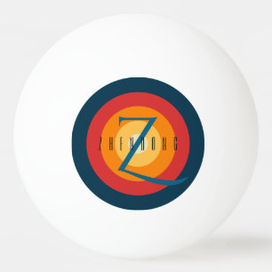 Bolinha De Ping Pong Nome Personalizado de Adição de Chic Elegante Mode