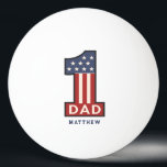 Bolinha De Ping Pong Nome Personalizado Número Um Melhor Pai Nunca<br><div class="desc">Nome Personalizado Número Um Melhor Pai Da Bola Pong Ping</div>