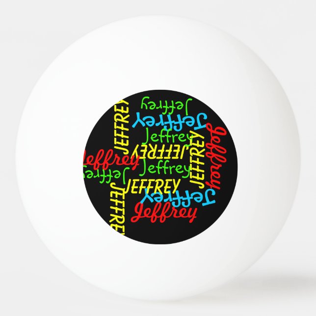 Bolinha De Ping Pong Nomes Repetidos  (Frente)