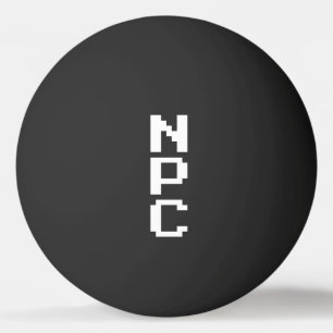 Bolinha De Ping Pong NPC - Caractere Não Reproduzível