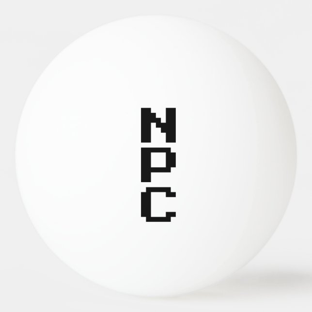 Bolinha De Ping Pong NPC - Caractere Não Reproduzível (Frente)