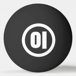 Bolinha De Ping Pong Número Sino Coreano 2 Dois 이 【I】 Hangul