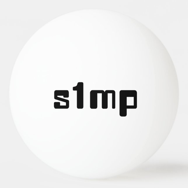 Bolinha De Ping Pong Número Um Simp (Frente)