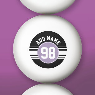 Bolinha De Ping Pong Números de Nome Personalizado de Jersey do Black &